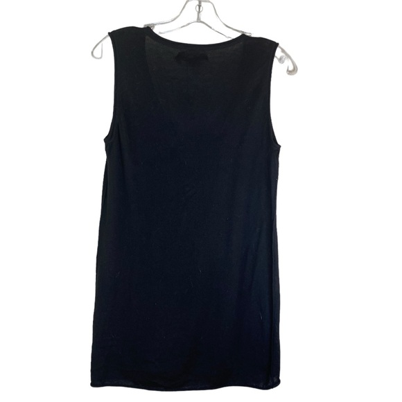 Tex by MaxAzria Black Knit Tank Top Modal Cotton Casual Summer Women Size S - Picture 3 of 4